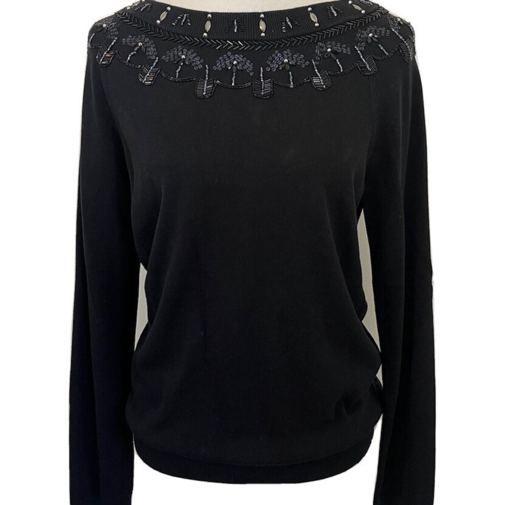 Talbots beaded sweater pullover
